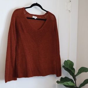 Lucky Brand V Neck Sweater Gorgeous Fall Color